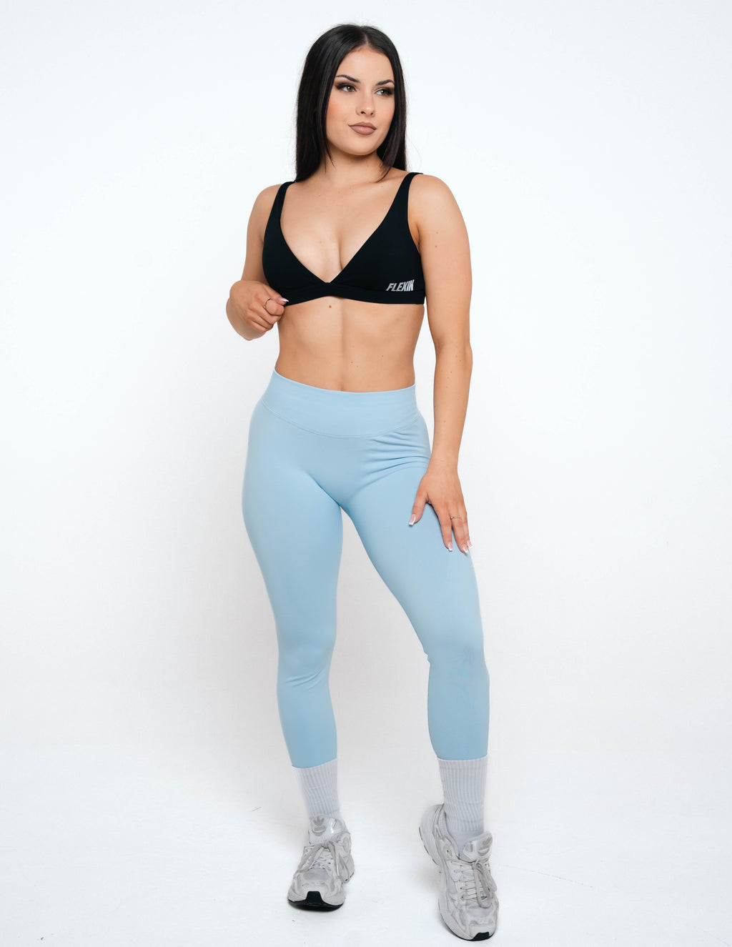 MINI SCRUNCH LEGGINGS - ICE BLUE