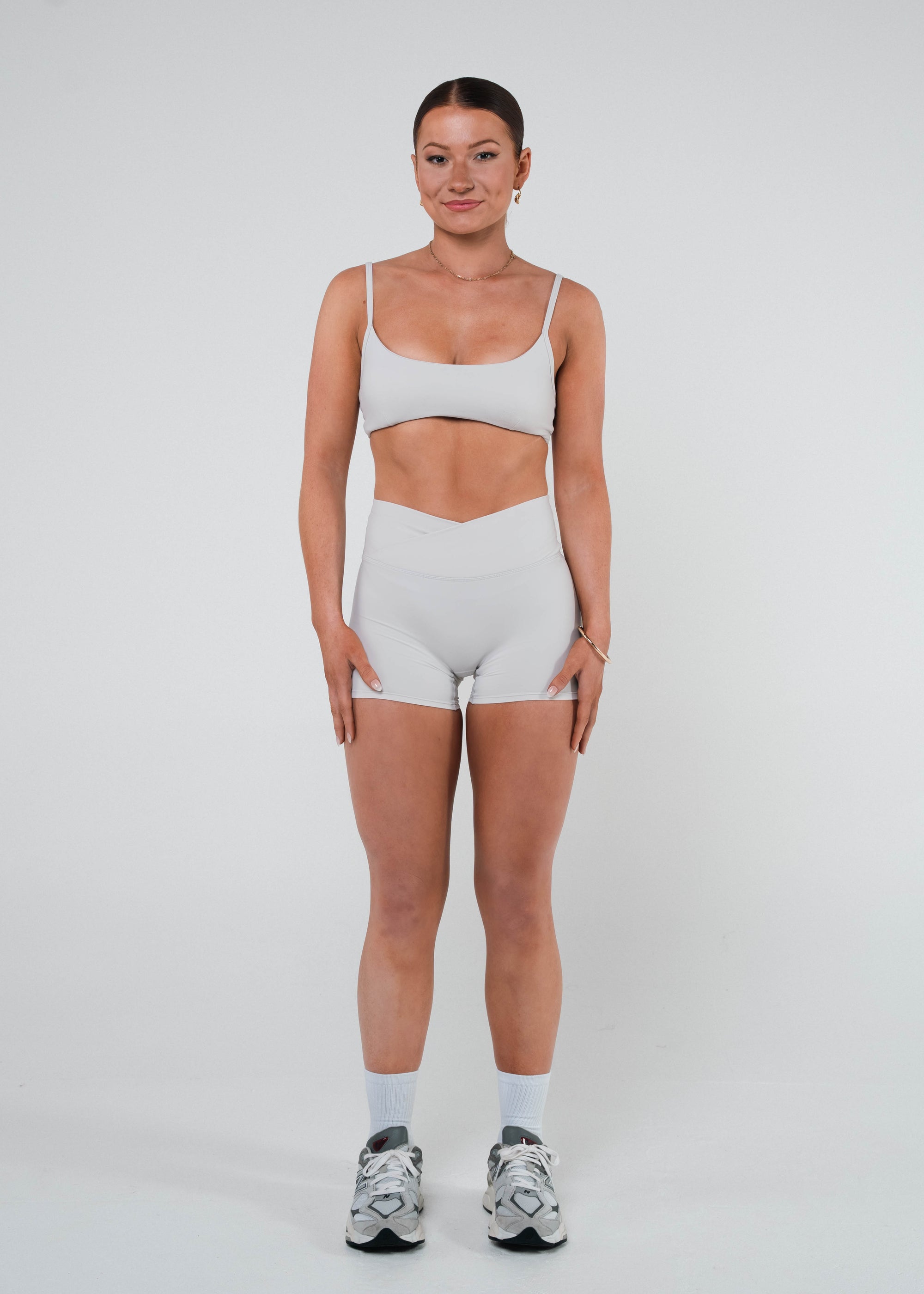 LAUREN WRAP WAIST SHORTS - VANILLA