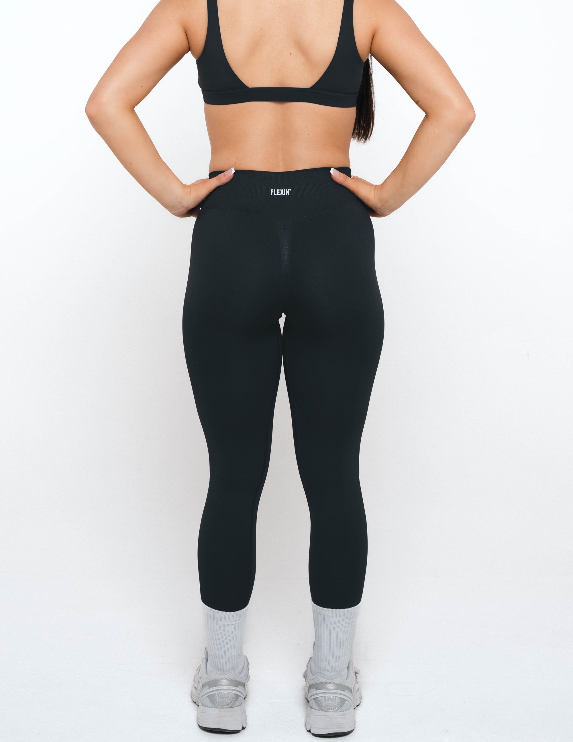 MINI SCRUNCH LEGGINGS - BLACK