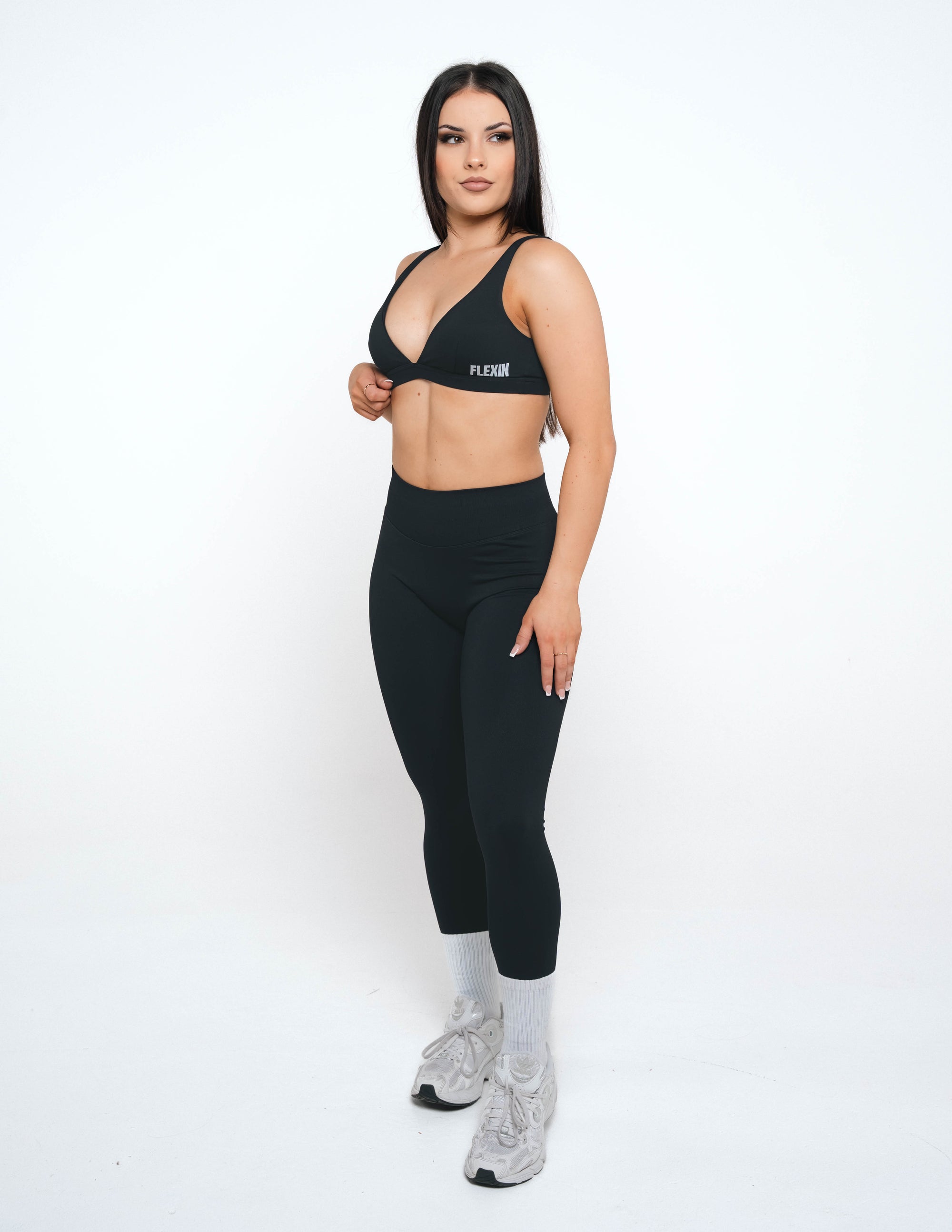 MINI SCRUNCH LEGGINGS - BLACK