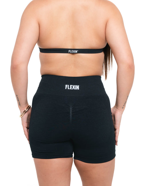 BADDIE SEAMLESS SHORTS - BLACK