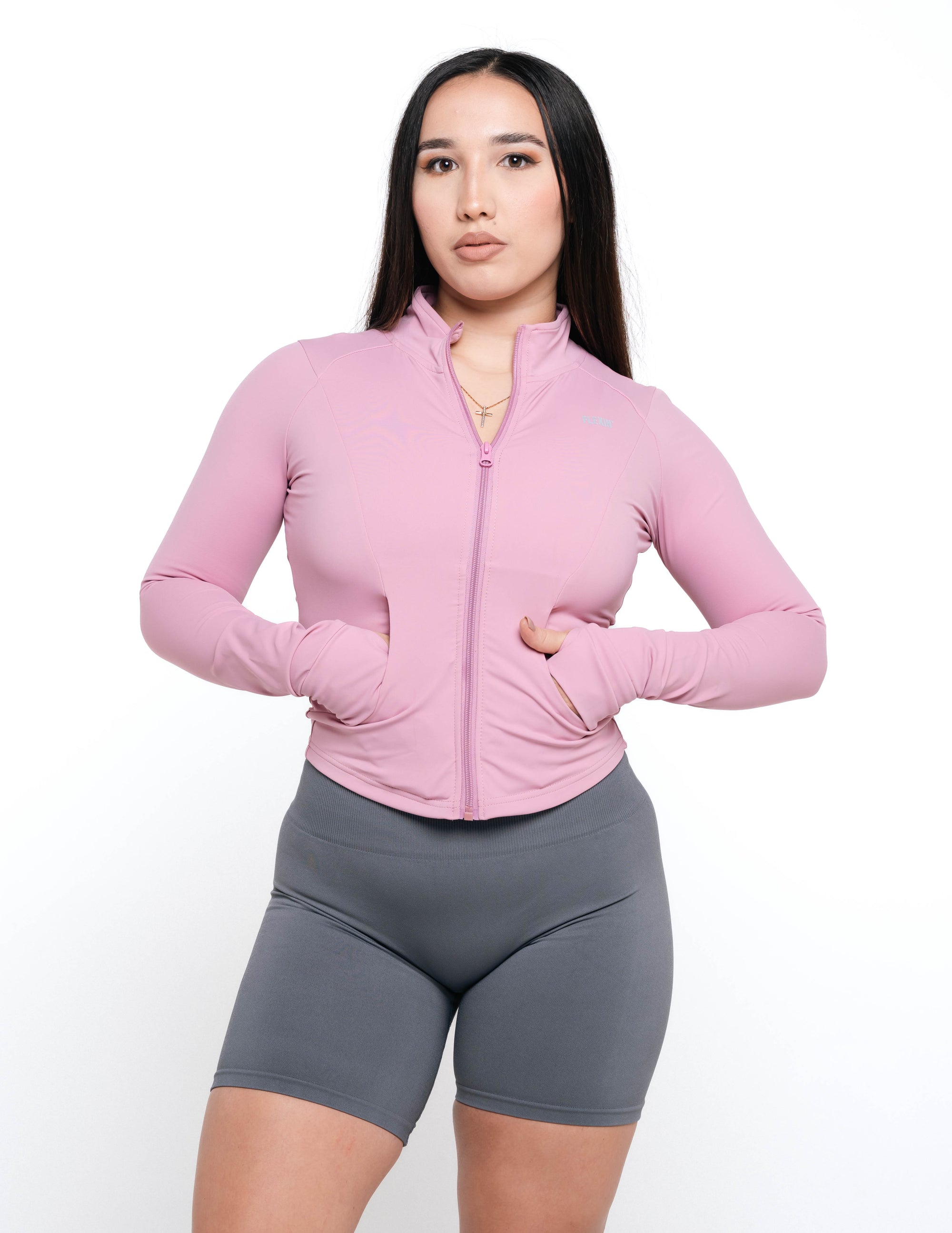 SCULPTING JACKET - BLUSH PINK