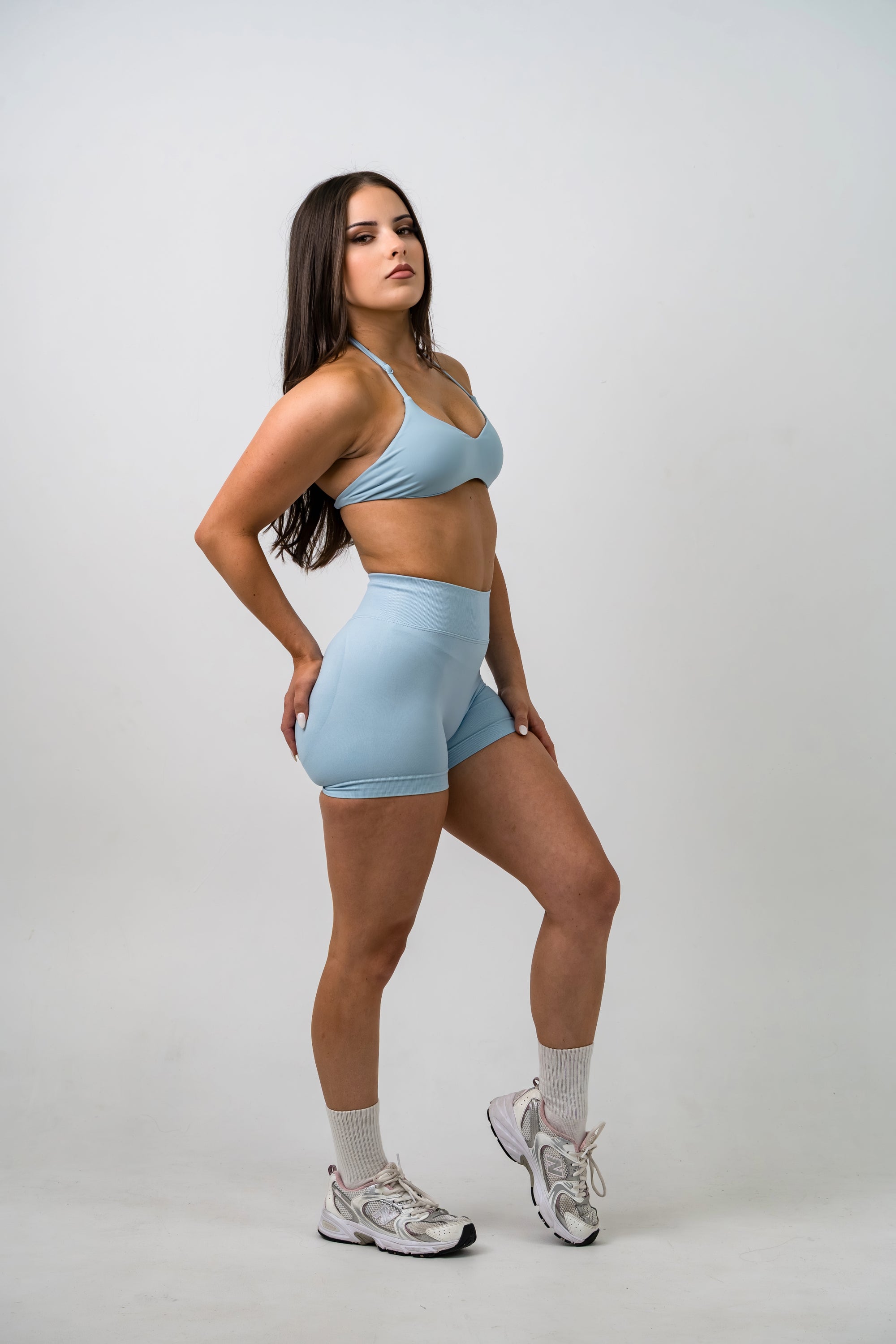 ICON SHORTS - POWDER BLUE
