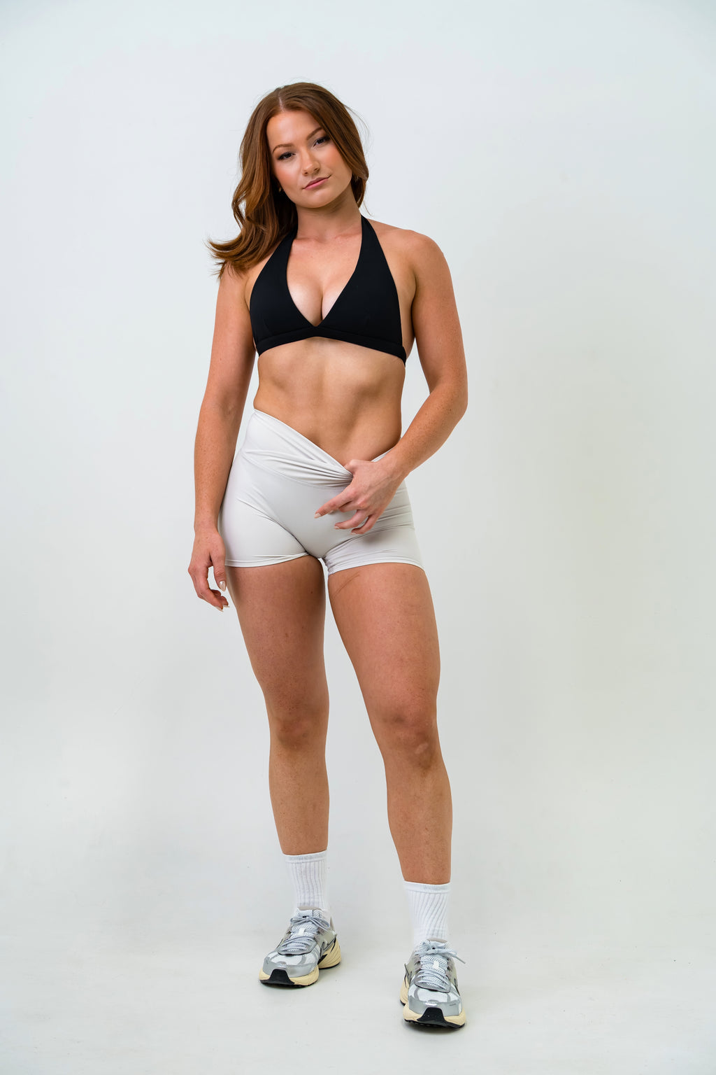 EMPRESS HALTER BRA - BLACK