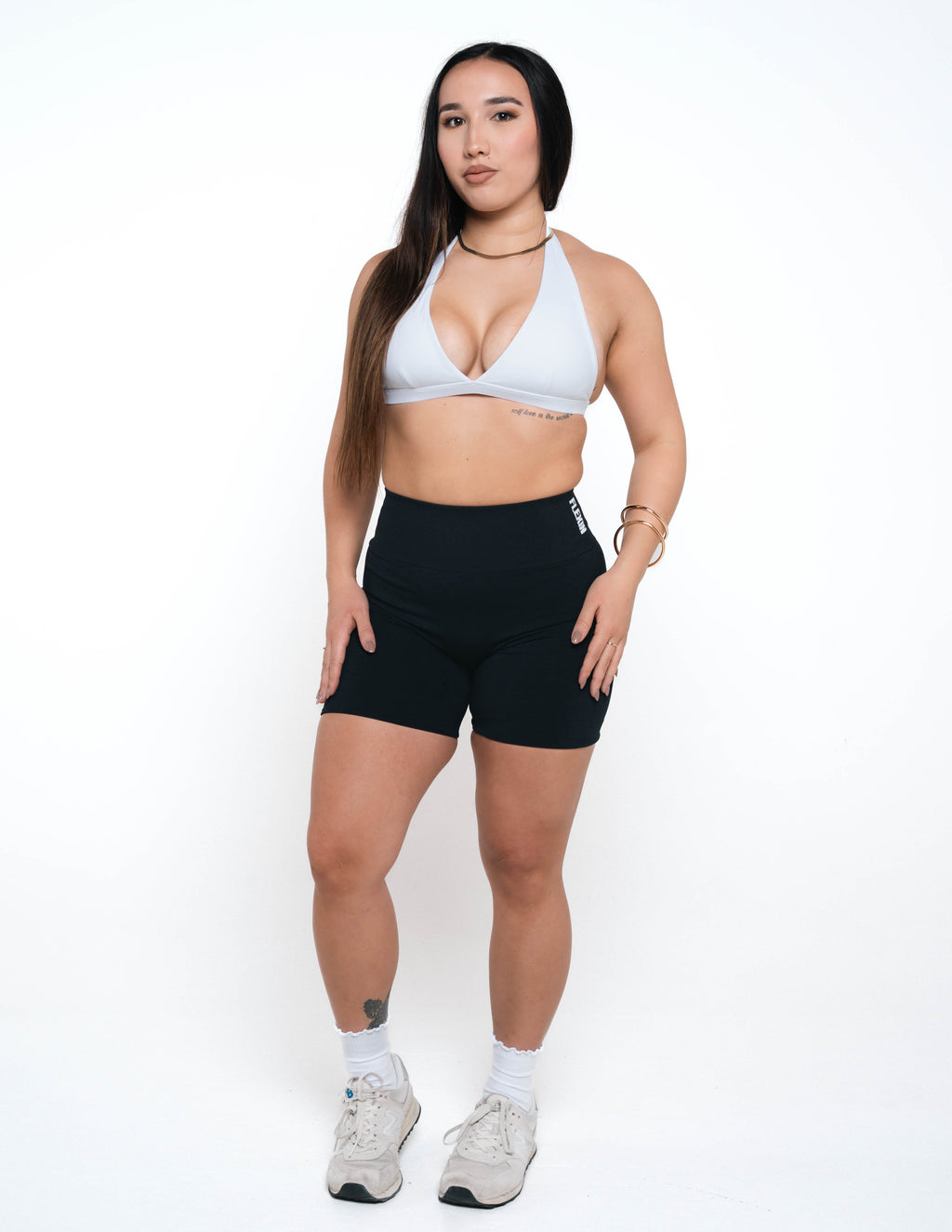 EMPRESS HALTER BRA - WHITE