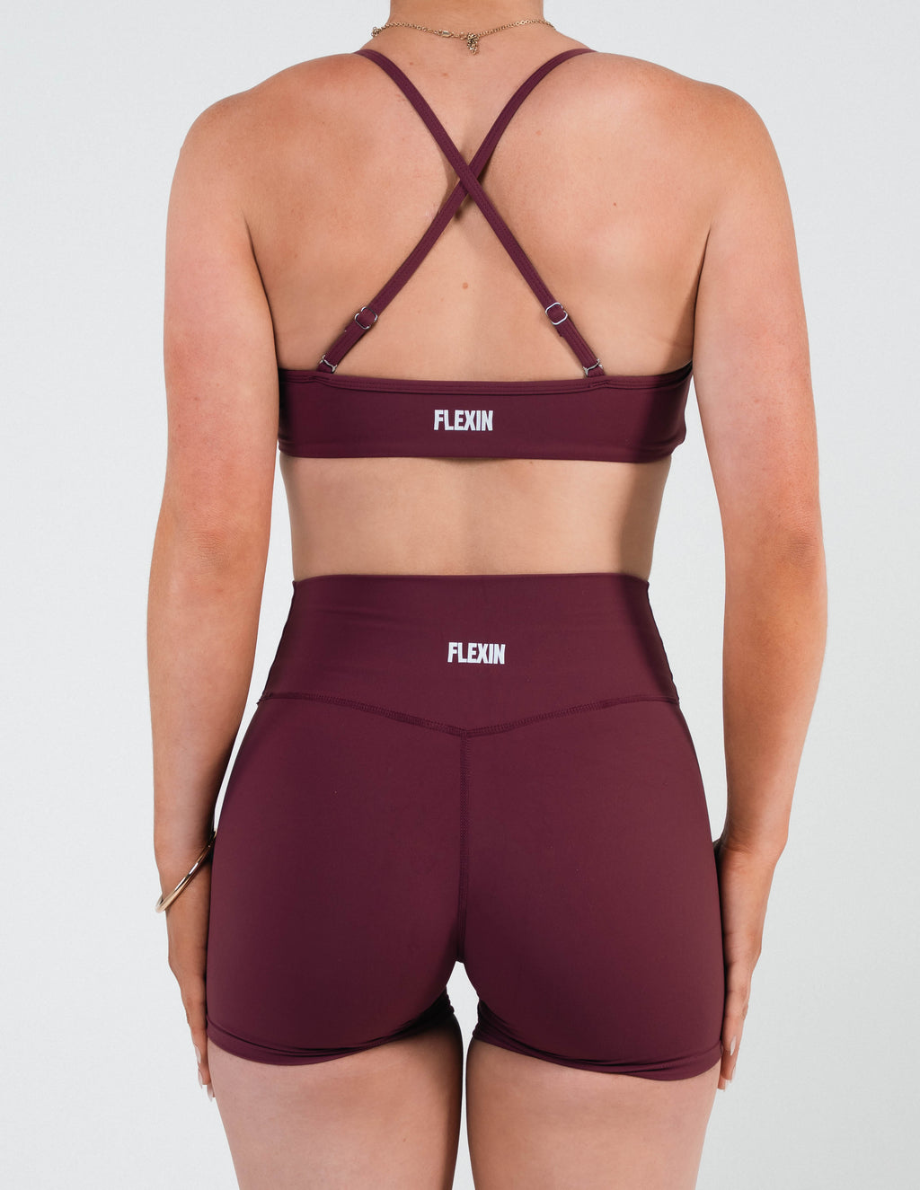 LAUREN WRAP SHORTS - CHERRY COLA