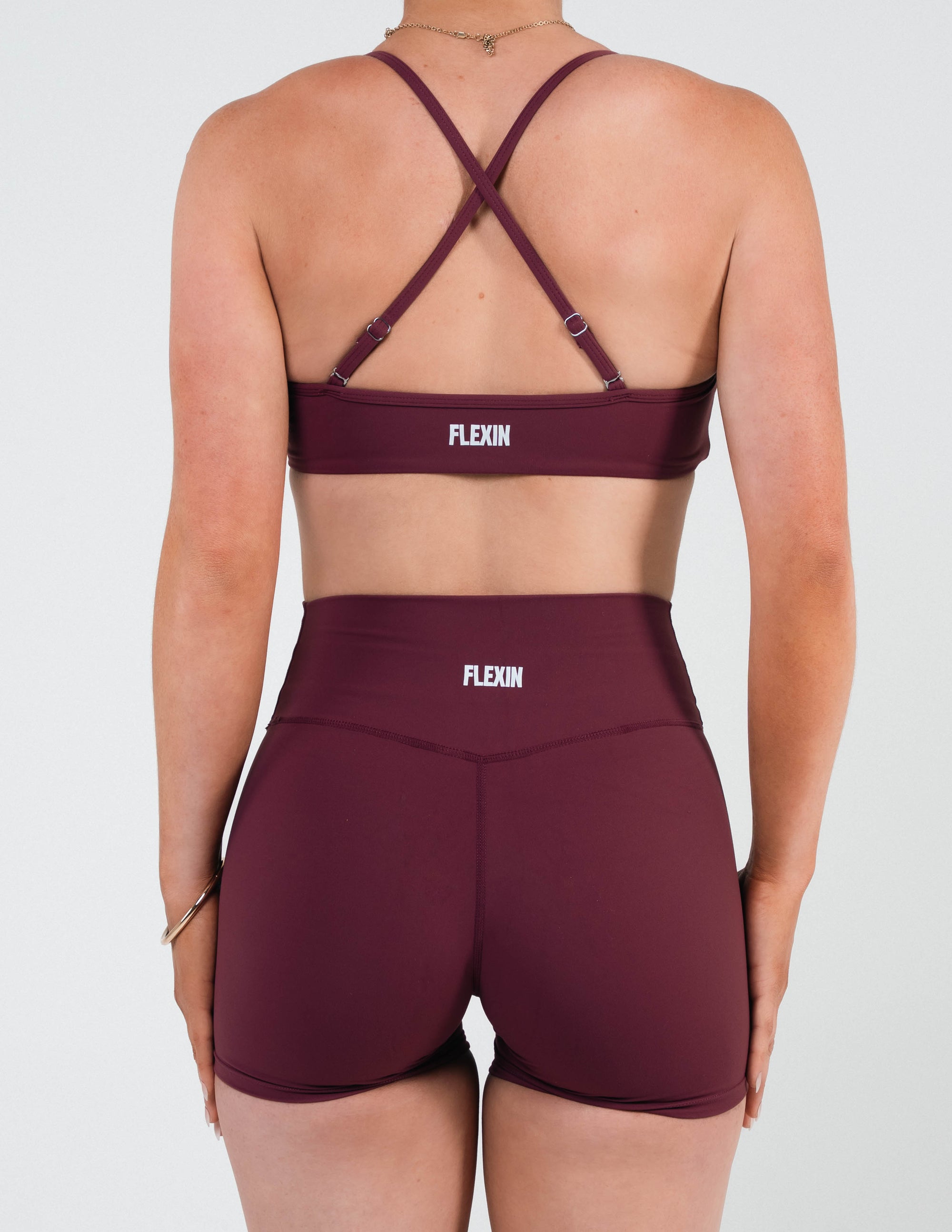 LAUREN SCULPT BRA - CHERRY COLA