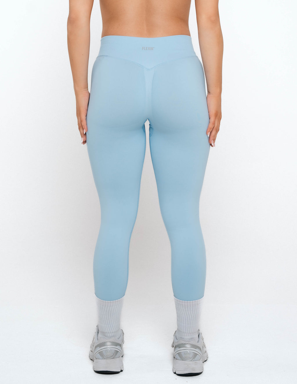 MINI SCRUNCH LEGGINGS - ICE BLUE