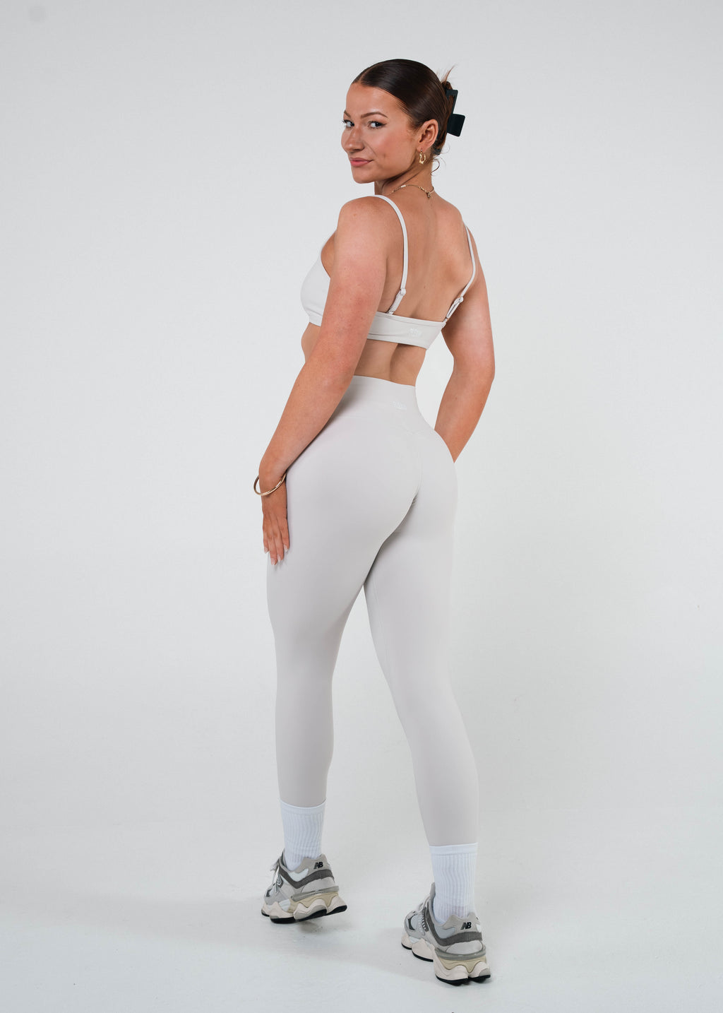 LAUREN WRAP WAIST LEGGINGS - VANILLA