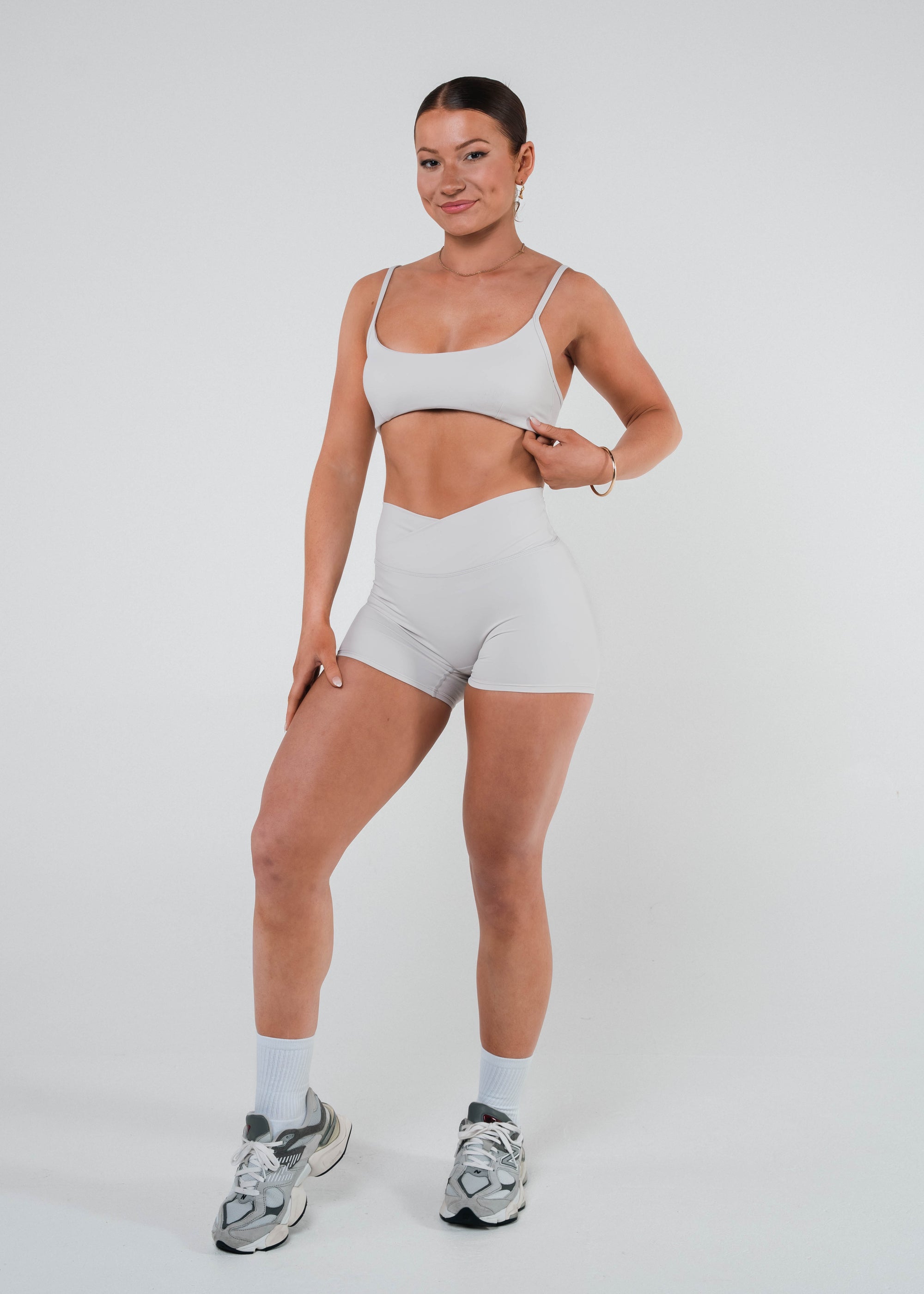 LAUREN WRAP WAIST SHORTS - VANILLA