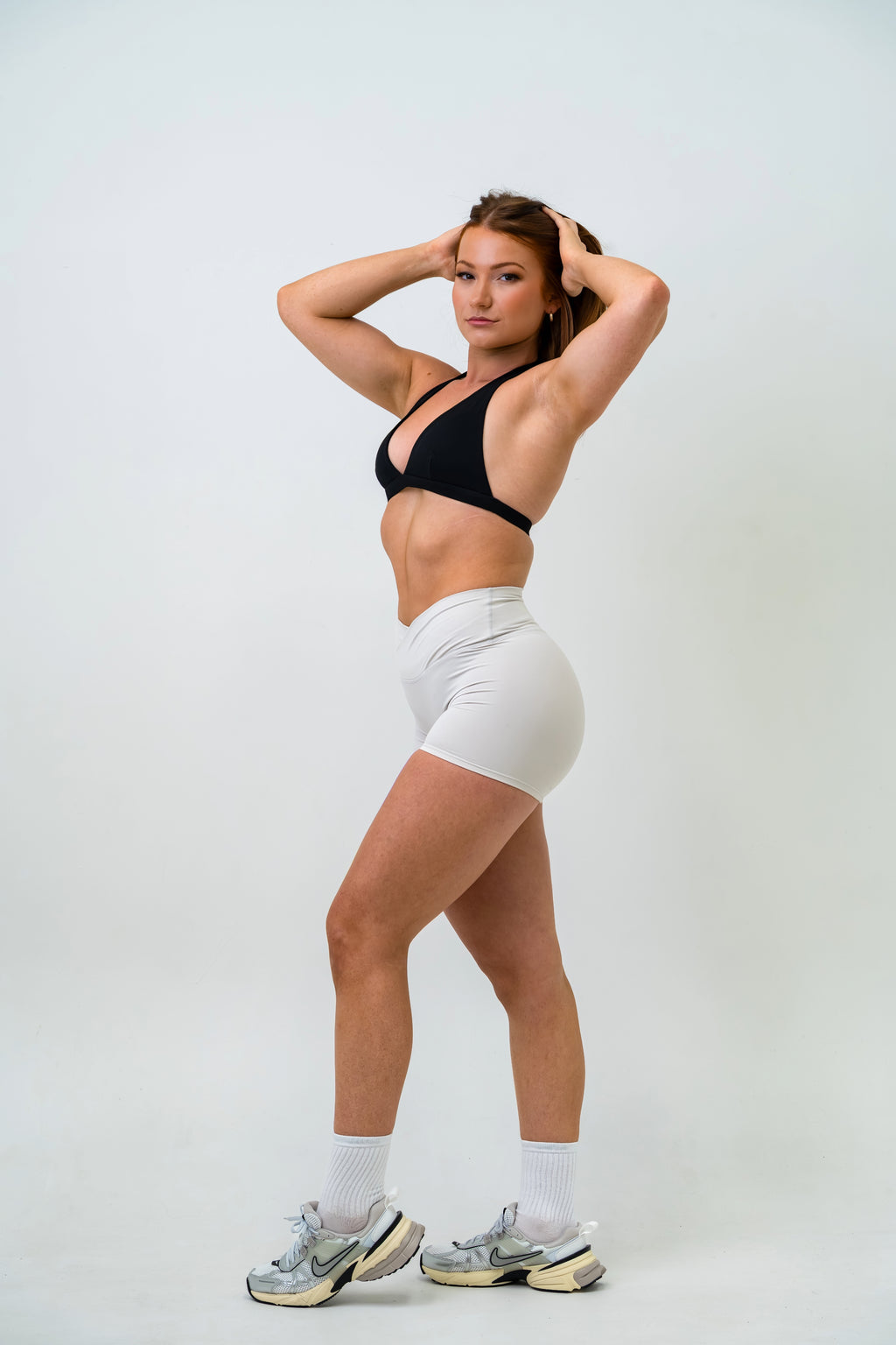 EMPRESS HALTER BRA - BLACK