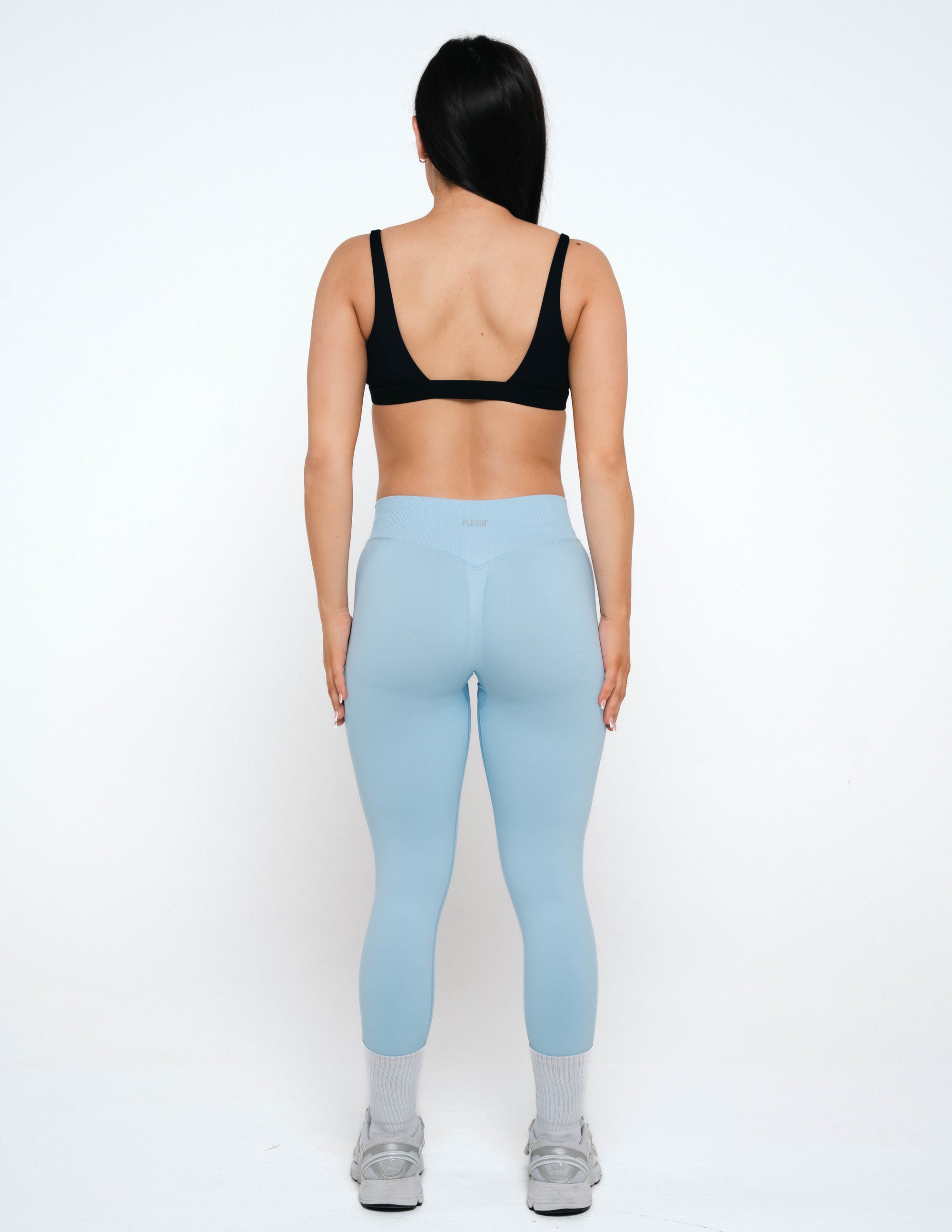 MINI SCRUNCH LEGGINGS - ICE BLUE