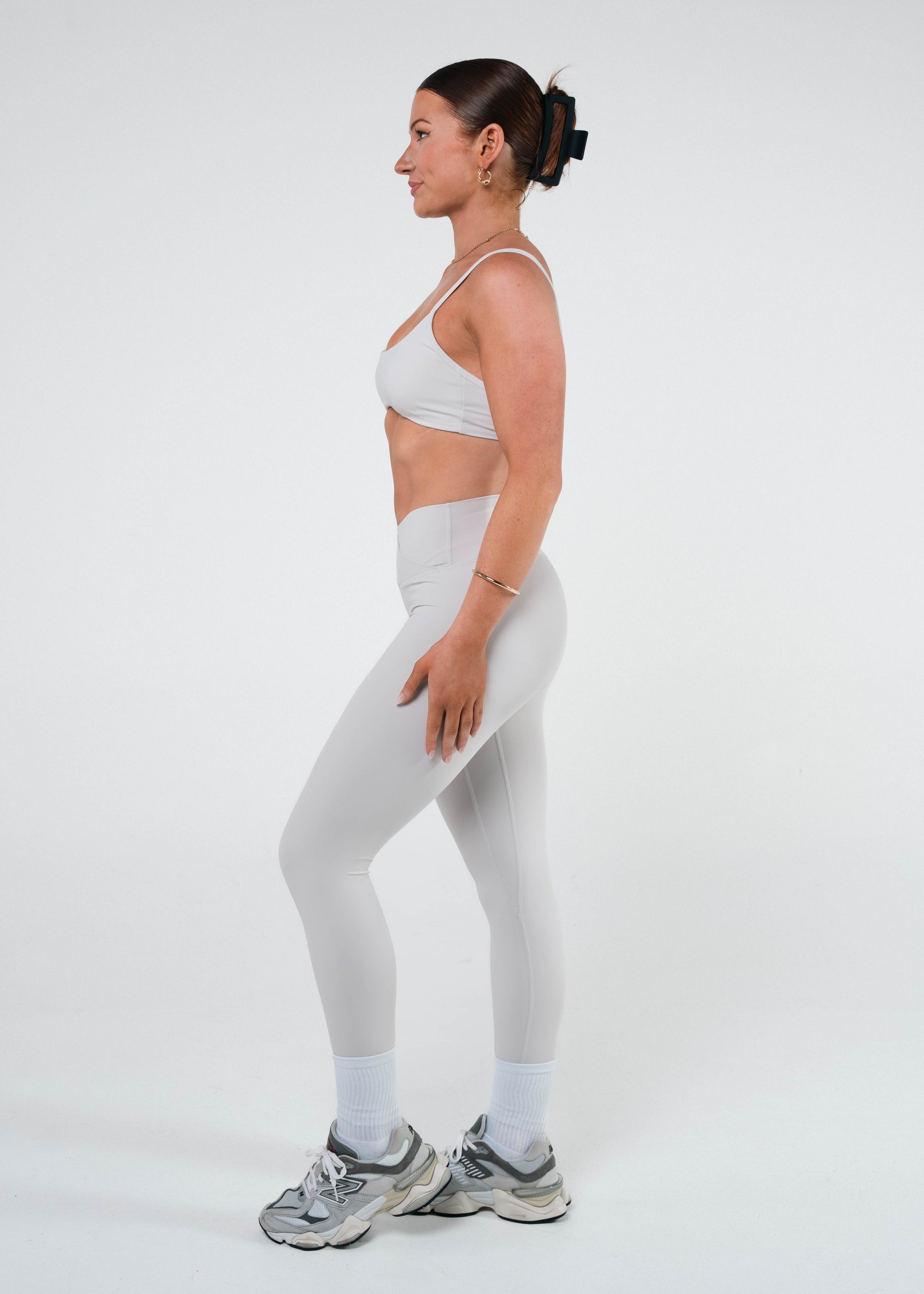 LAUREN WRAP WAIST LEGGINGS - VANILLA