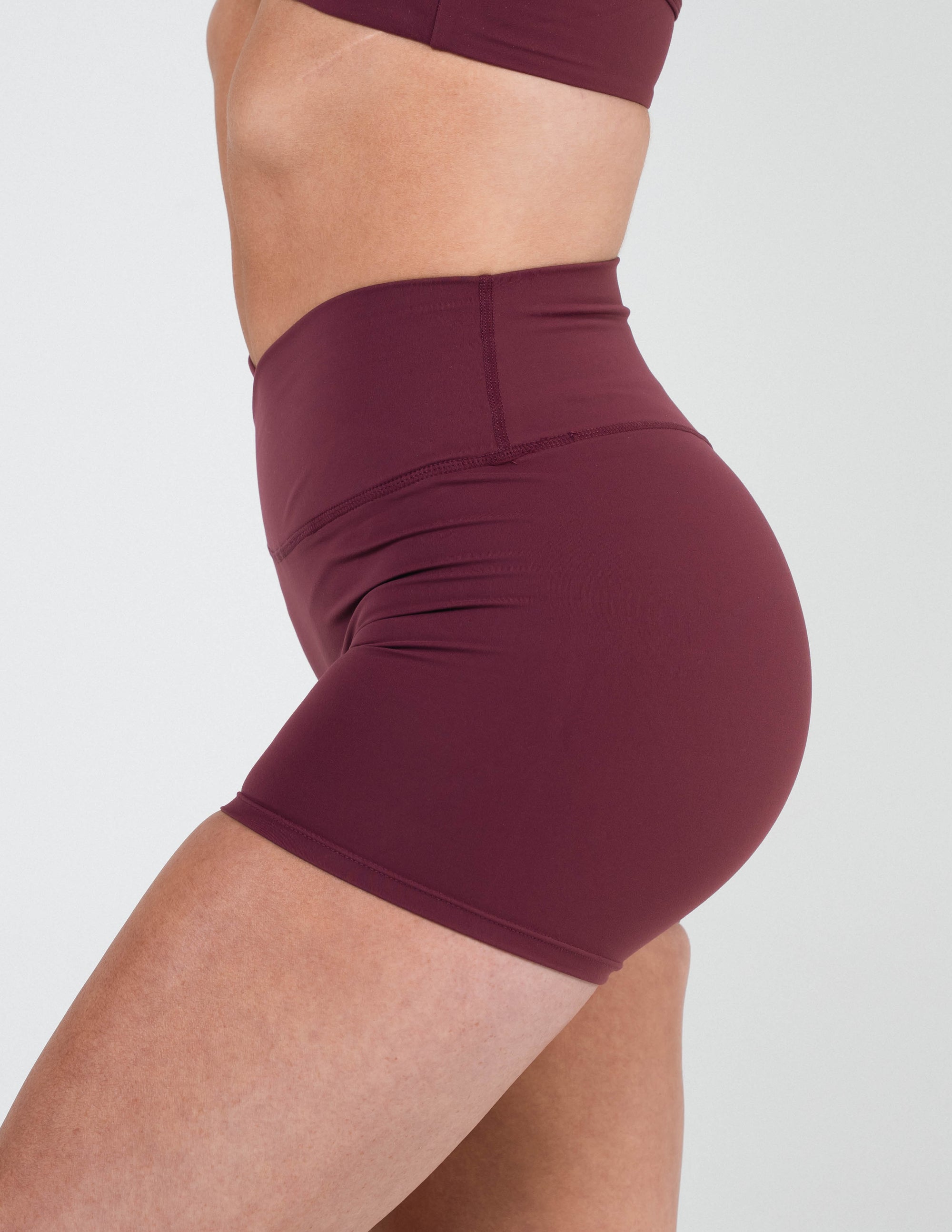 LAUREN WRAP SHORTS - CHERRY COLA