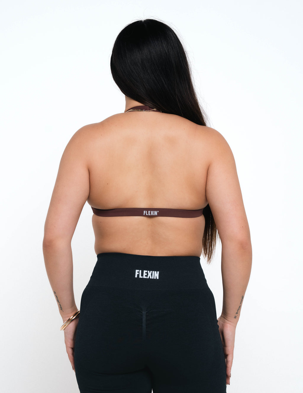 EMPRESS HALTER BRA - HAZELNUT