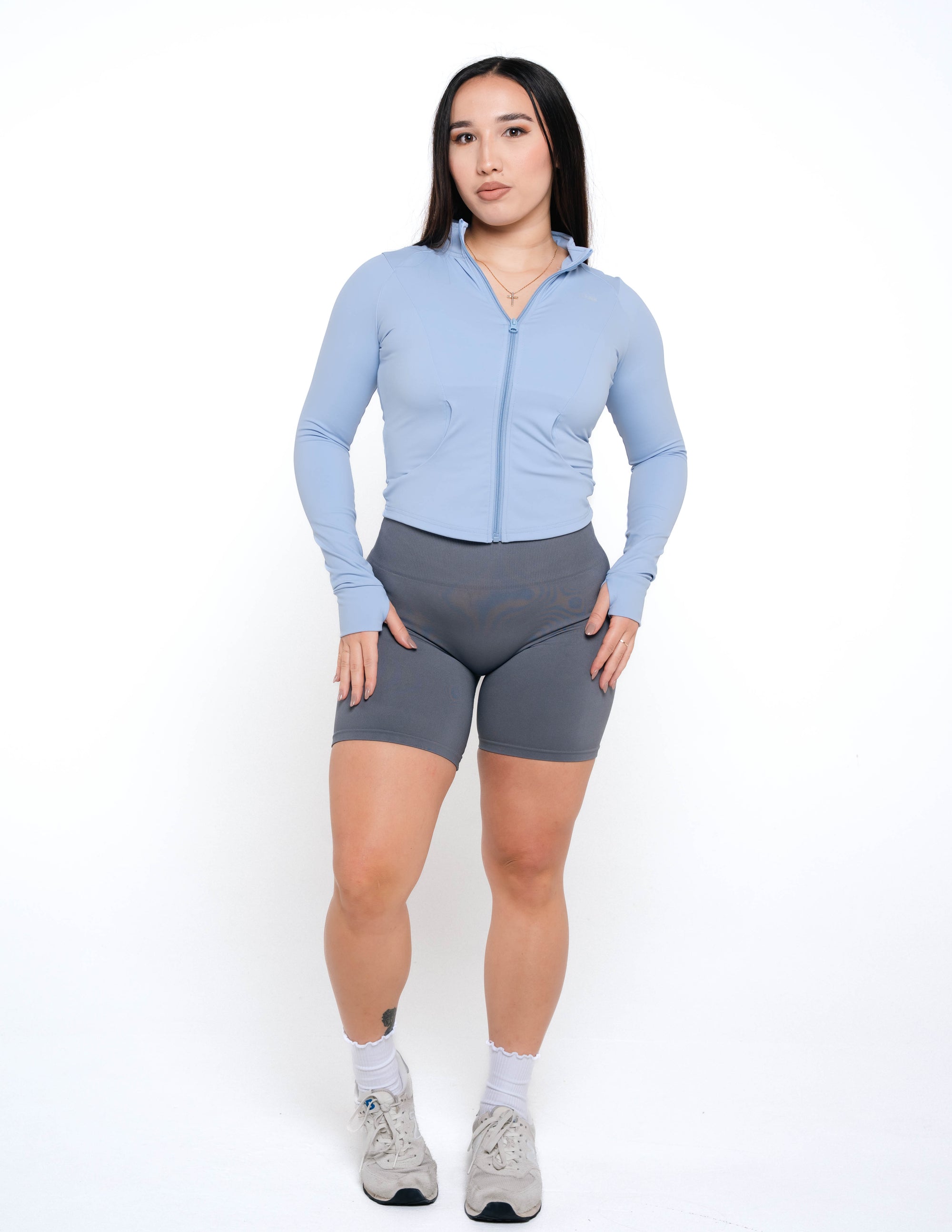 SCULPTING JACKET - ICE BLUE