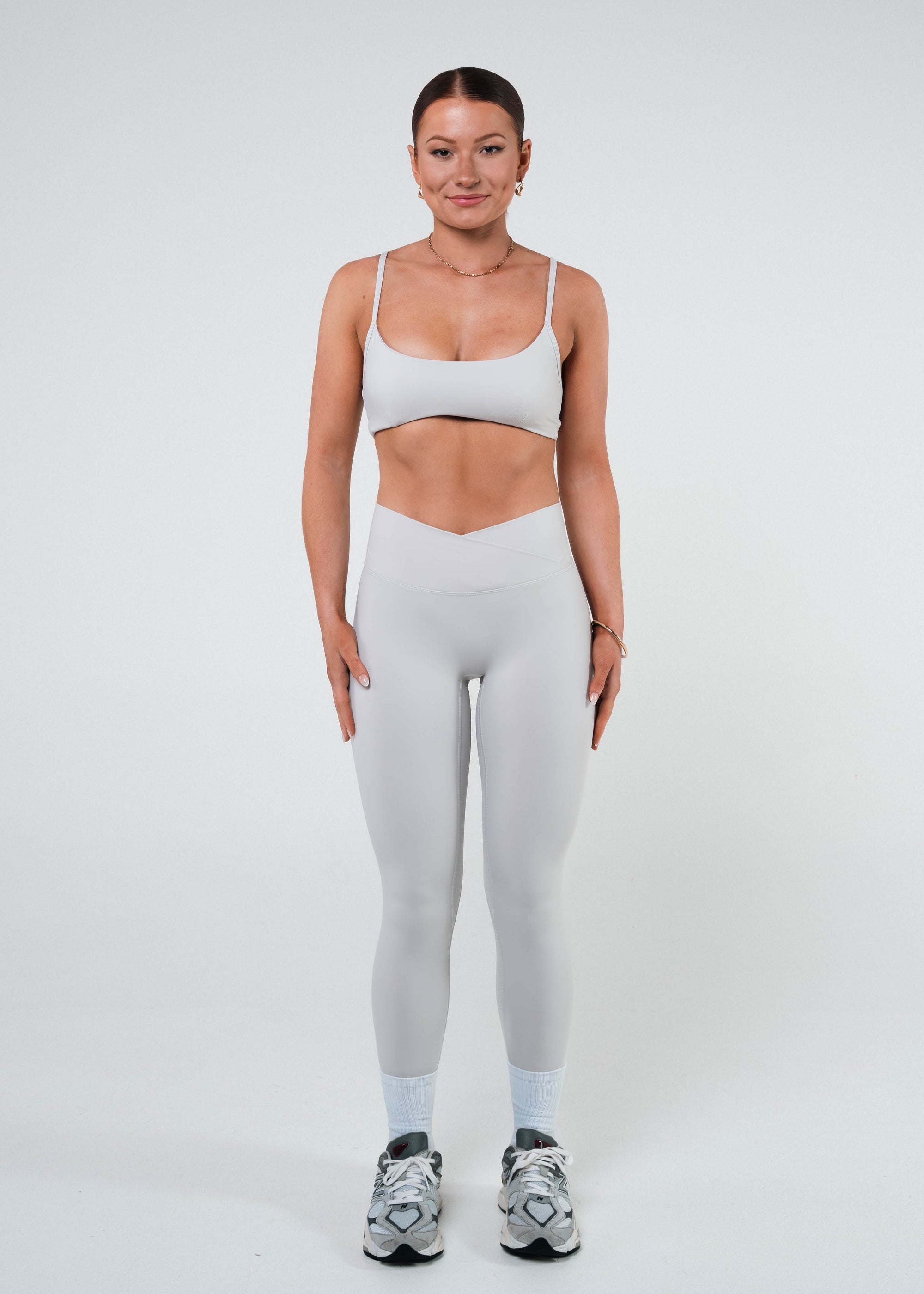LAUREN WRAP WAIST LEGGINGS - VANILLA